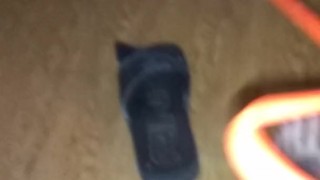 Giving my feet a spanking