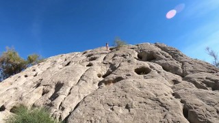 Anita Blue Rock Climbing