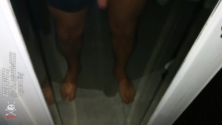 Fuck, how cool to piss on the public on the veranda of Italian hotel