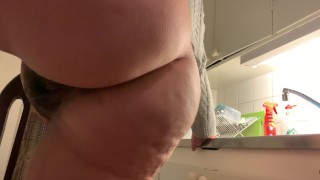 fat teen: His brother can’t stop starring at my fat ass,so I showed him.