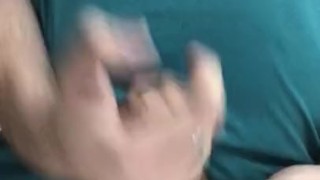 Dripping Cumshot Jerking Off in Work Bathroom
