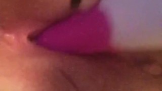 Moaning as I have a quick orgasm with toy