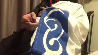 Gintoki cosplay masturbation + cum 