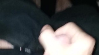 Using my underwear to jack off. Finishing myself after watching pornhub.