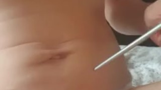hard abs belly stabbing