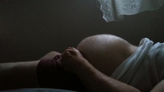 pregman with huge belly and contractions