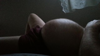 pregman with huge belly and contractions