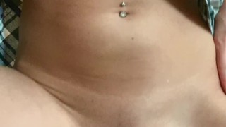 Homemade creampie after reverse cowgirl fuck from teen girlfriend