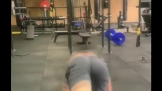hot athletic guy handstand w/ great bulge
