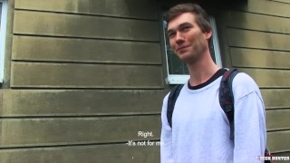  CZECH HUNTER 433 - Shy Dark Haired Twink Answers Some Questions & Sucks Cock