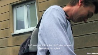  CZECH HUNTER 433 - Shy Dark Haired Twink Answers Some Questions & Sucks Cock
