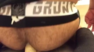 Bottom sucking/fucking dildo