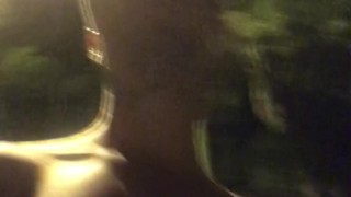 Walking around a public park at night compeltely naked - very risky