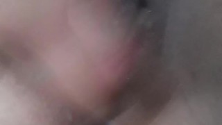 Creamy MILF orgasm, plays with toys