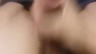 Jerking off and cumming in the truck