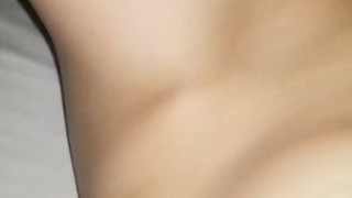 Hot Asian teen getting pounded by big white COCK that blows HUGE LOAD