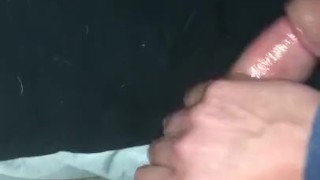 Stroking Hard Oiled Cock & Big Cumshot