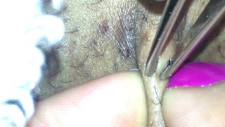 Satisfying Pube Pluck