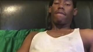 At home strokin my bbc