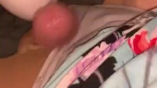 Wife’s Magic Wand makes Sissy Cuck Squirm!! Pantyhose on Sexy Ass Feet!