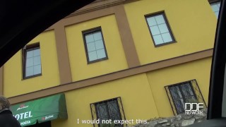 POV blowjob & titty fuck in the outdoors show Suzie's boobs covered in cum
