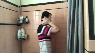 I shower with my clothes on because I have morals. Very hot and steamy.