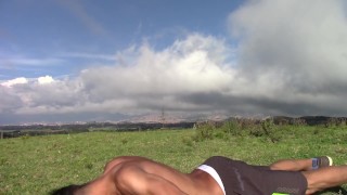 Sassy Man Pulls His Cock Outdoors And Cums Like Nothing