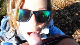 Facial in the forest in Germany