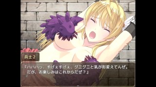 Woman knight Breastfeeding