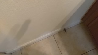 Public solo session for big dick sex addict