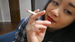 Miss Dee Nicotine Fetish Smoking for Her Fans #06