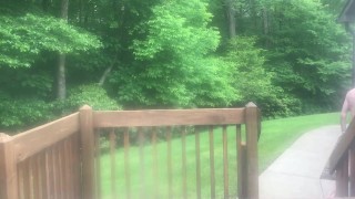 Twink strips on back porch