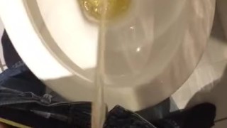Large teen cock pissing