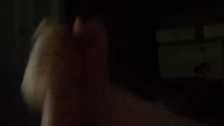 Solo male masturbating with cum load