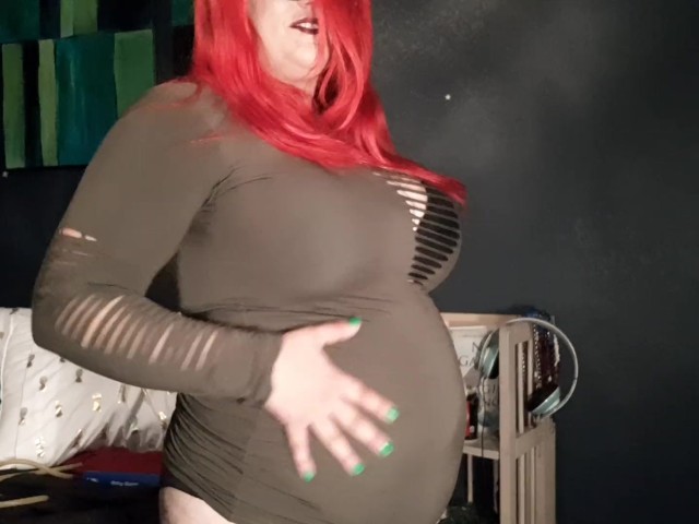 Female Massive Belly Inflation