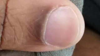 Foreskin Play Close-up