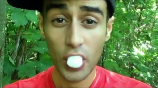 Solo long cum play in mouth - 3 strangers loads chewed till cumfoam and swallowed