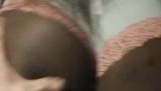 Big beautiful ebony ass get massage