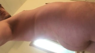 Male Cumslut Showing Off His Bubble Butt & Face after a Self Facial