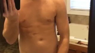 Gingerbeardedman stroking his cock