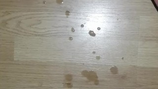 hard dick shoots big cum on floor