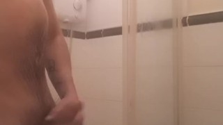 Fun n the shower while people in the house