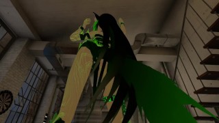  Cat Girl only in Ribbons Bondage gives Sexy Lap Dance Hump (POV)