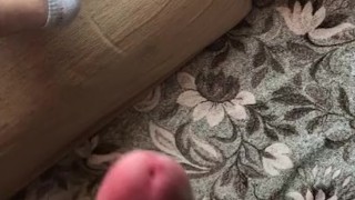 Russian boy jerking off in front of the window