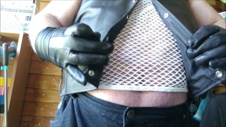 dressed in leathers for nothin