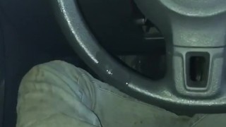 cumming everywhere in my car