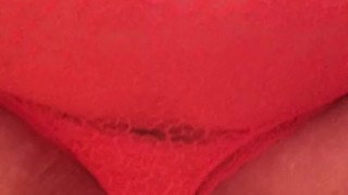 Lace Panty Piss Mature MILF Messy Hanging Tits