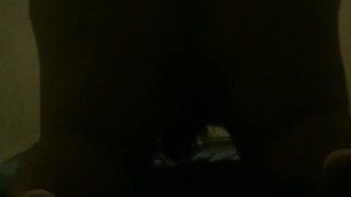 Slow motion ass bed bouncing