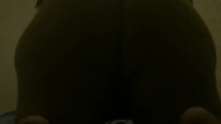 Slow motion ass bed bouncing