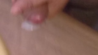 Cumming on my mother in laws bathroom counter.